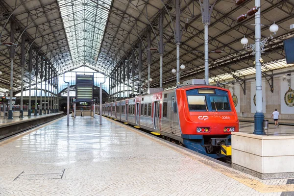 Estação ferroviária Rossio em Lisboa — Fotografia de Stock