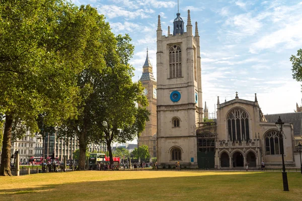 Big Ben e Westminster Abbey a Londra — Foto Stock