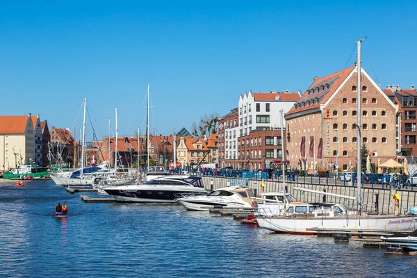 Gdansk renkli tarihi evleri — Stok fotoğraf