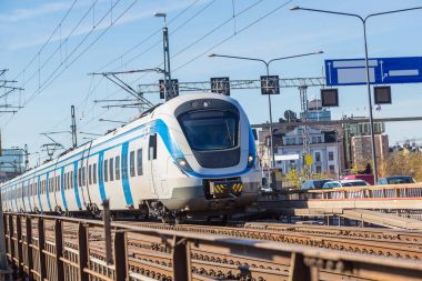 Stokholm'da metro tren