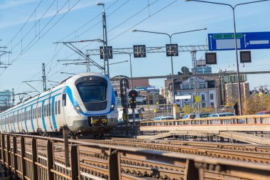 Stokholm'da metro tren