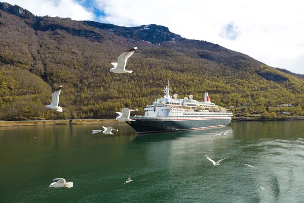 Cruise ship in Norway — Stock Photo, Image