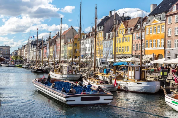 Περιοχή Nyhavn της Κοπεγχάγης — Φωτογραφία Αρχείου