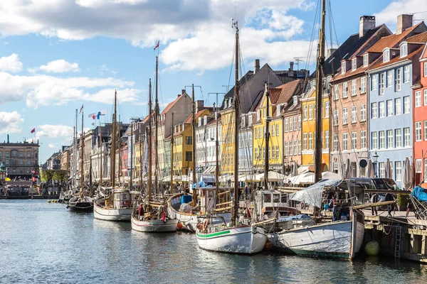Nyhavn district  in Copenhagen — Stock Photo, Image