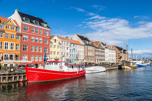 Περιοχή Nyhavn της Κοπεγχάγης — Φωτογραφία Αρχείου