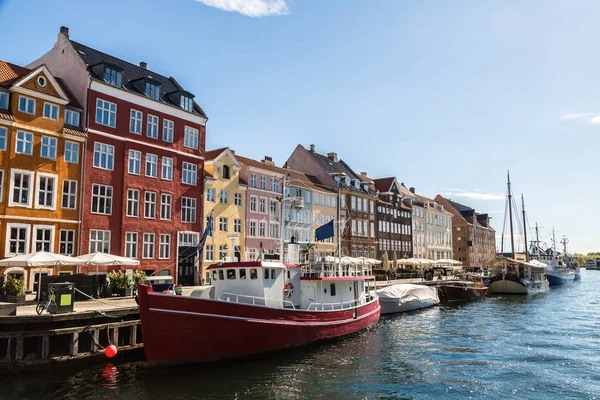 Stadsdelen Nyhavn i Köpenhamn — Stockfoto