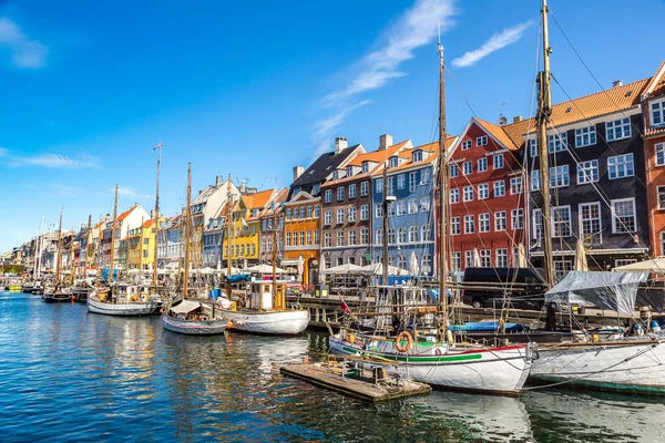 Distrito de Nyhavn en Copenhague — Foto de Stock