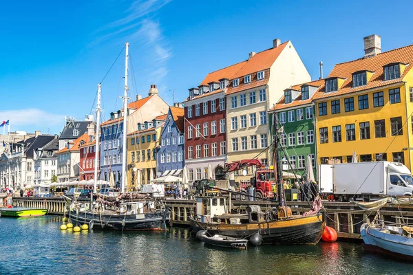 Distrito de Nyhavn en Copenhague —  Fotos de Stock