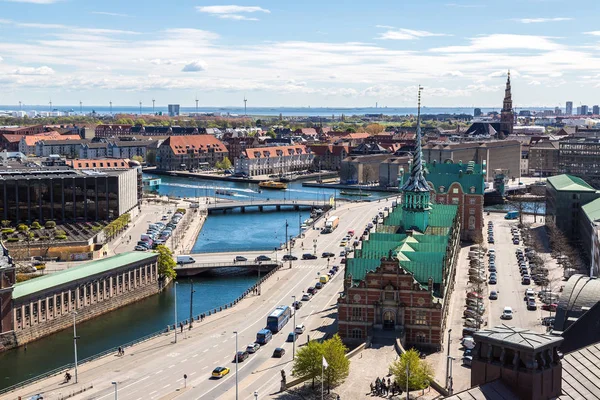 Vue aérienne de Copenhague — Photo