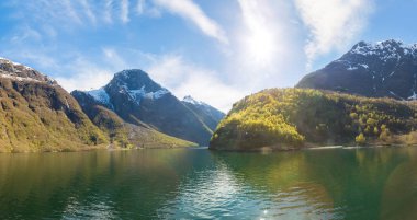 Sognefjord Norveç'te Panoraması