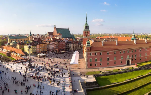 Panoramautsikt över Warszawa — Stockfoto