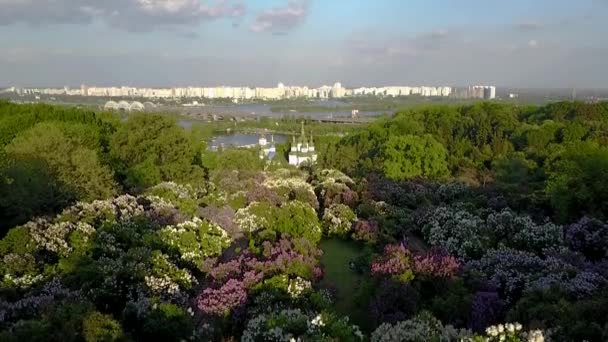 Luchtfoto beelden van Kiev, Oekraïne — Stockvideo