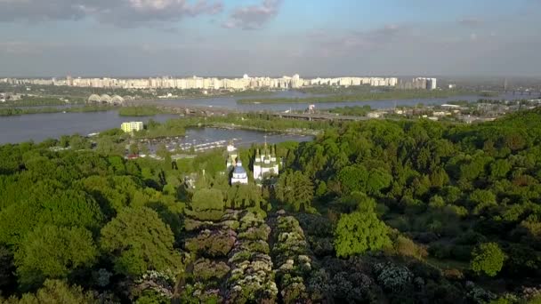 Kiev, Ukrayna Hava görüntüleri — Stok video