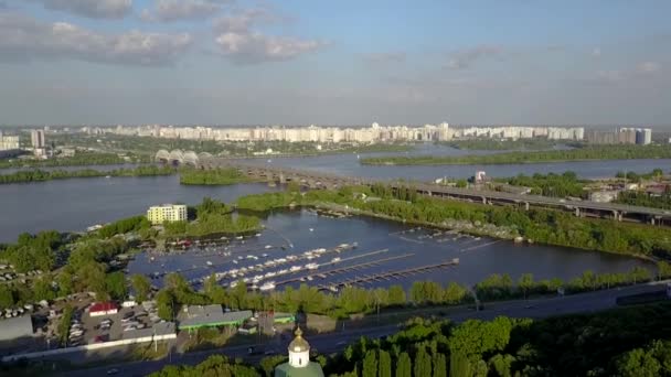 Imagens aéreas de Kiev, Ucrânia — Vídeo de Stock