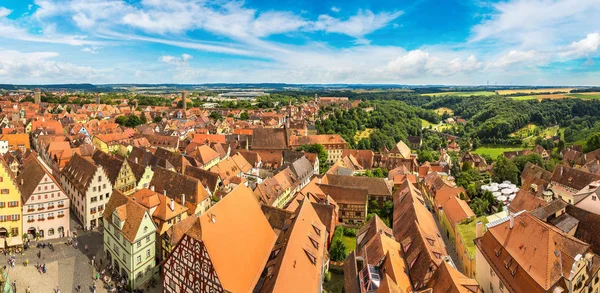Rothenburg, Almanya'nın panoramik görünüm