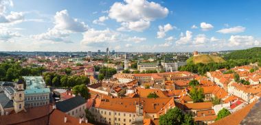 cityscape Vilnius, Litvanya