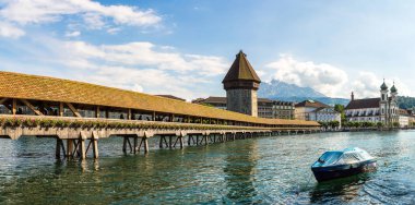 İsviçre, Lucerne 'deki Chapel Köprüsü