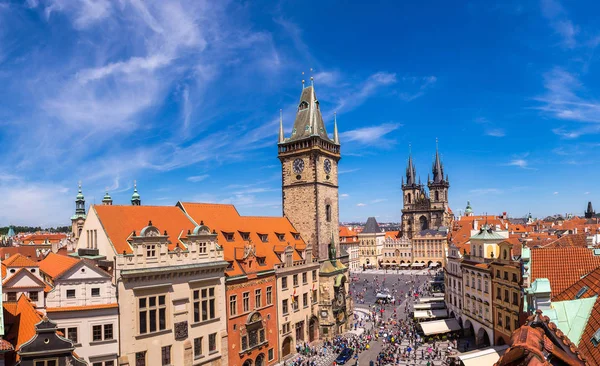 Panoramic aerial view of Prague — Stock Photo, Image