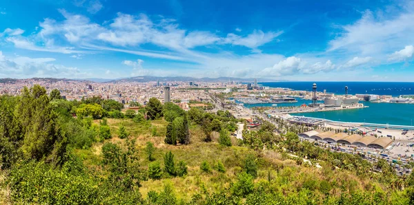 Barcelona 'nın panoramik görünümü