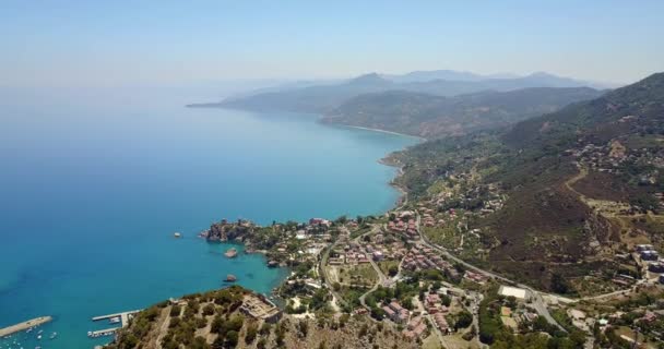 Χωριό Cefalu νησί Σικελία — Αρχείο Βίντεο