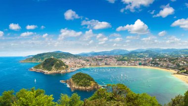 San Sebastian panoramik manzaralı