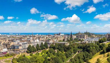 Yeşil kare ile Edinburgh  