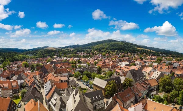 Goslar con belle colline — Foto Stock