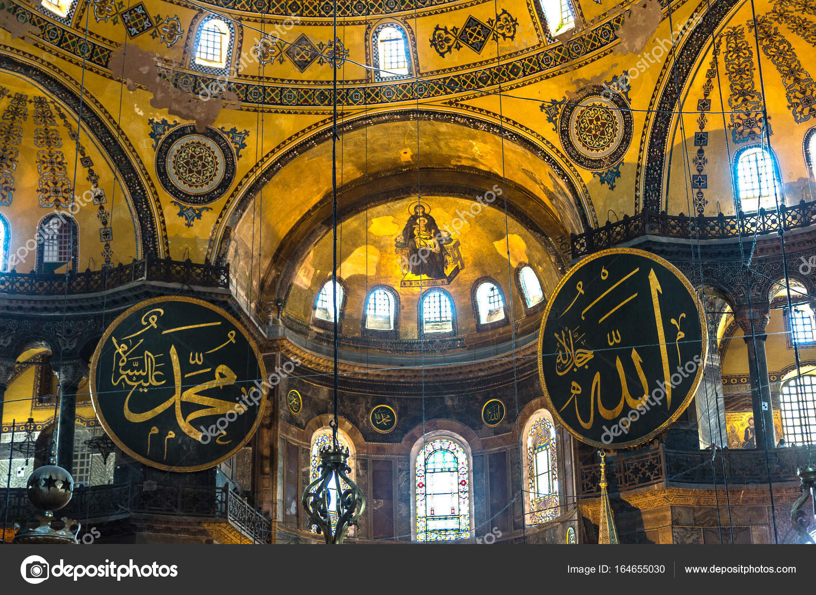 Hagia Sophia Interieur In Istanbul Redaktionelles