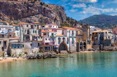 Cefalu Sicilya Sandy beach
