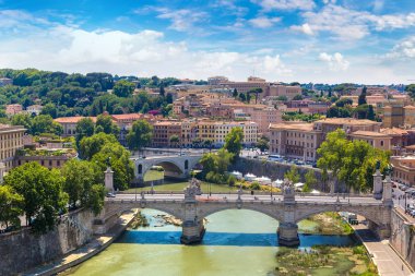 Roma ve Tiber yukarıda görünümü
