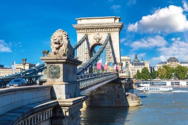 Szechenyi zincir köprü Budapeşte