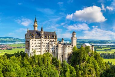 Almanya 'daki Neuschwanstein kalesi