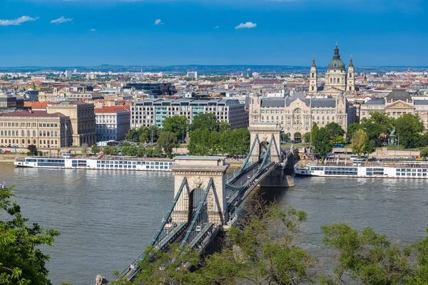 Panoramisch uitzicht op Boedapest — Stockfoto