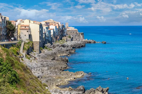 Costa de Cefalú en Sicilia — Foto de Stock