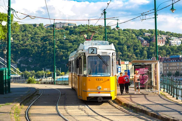 Tram retrò a Budapest — Foto Stock