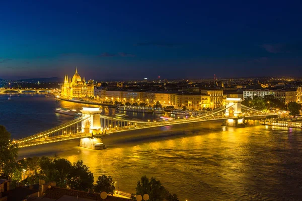 Panoramatický pohled na Budapešť — Stock fotografie