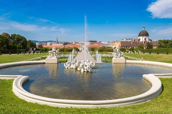 Belvedere garden i Wien — Stockfoto