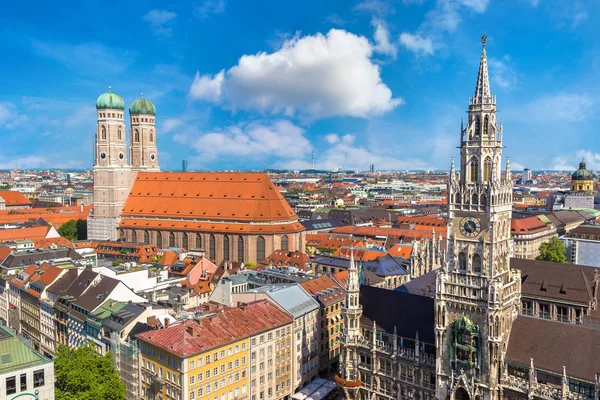Münih'in panoramik görünüm — Stok fotoğraf