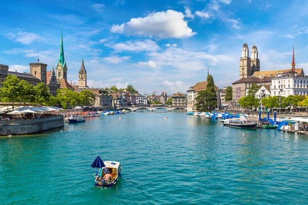 Starego miasta w Zurychu w Szwajcarii — Zdjęcie stockowe