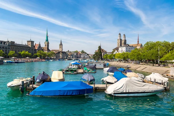 Historiska delen av Zürich i Schweiz — Stockfoto