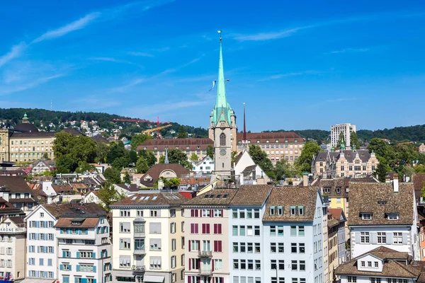 Panoramautsikt över Zurich — Stockfoto