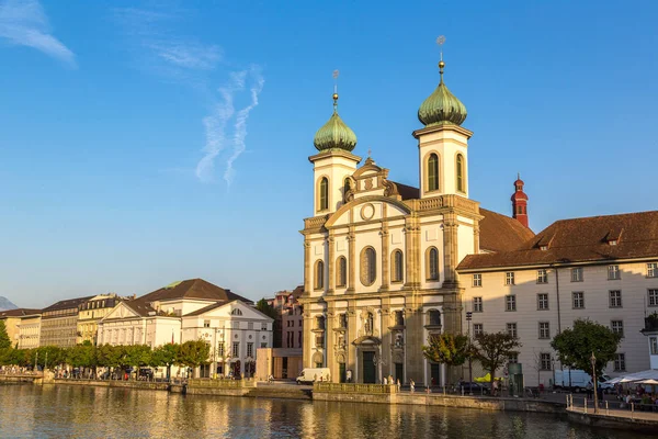 Chiesa dei gesuiti a Lucerna — Foto Stock