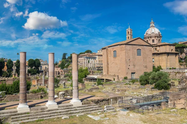 Ancient ruins of Forum in Rome — Stock Photo, Image