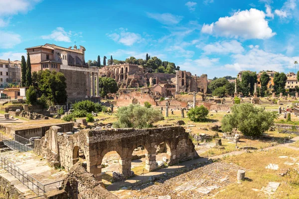 Ancient ruins of Forum in Rome — Stock Photo, Image