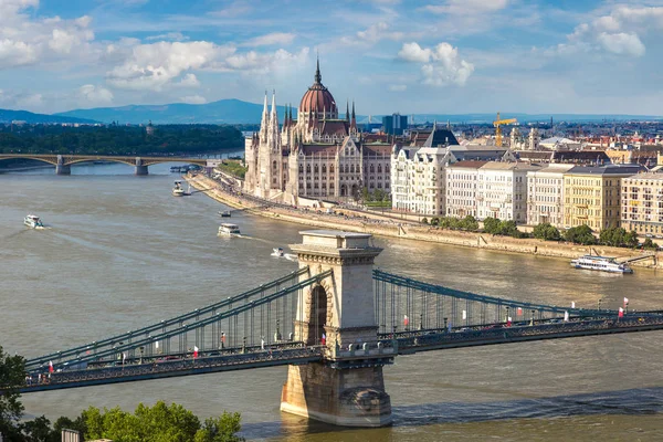 Budapeşte panoramik görünüm — Stok fotoğraf
