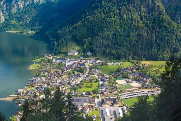 Panoramic view of Hallstatt city in Austria — Stock Photo, Image