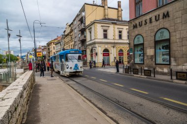 Saraybosna'da eski tramvay