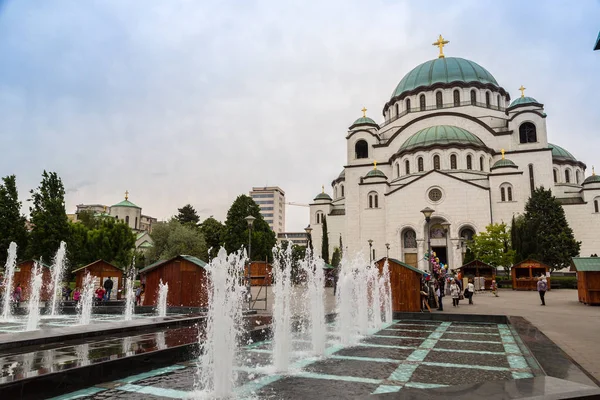 Prawosławny kościół Saint Sava w Belgradzie — Zdjęcie stockowe