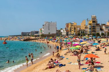 Blanes Costa Brava içinde Beach'de