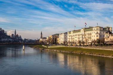 Salzburg bölgesinde kış günü